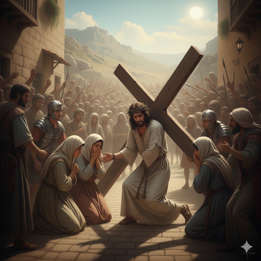 Jesus consola as filhas de Jerusalém